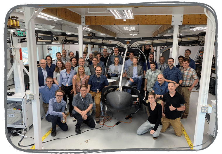 BETA team with the first ironbird