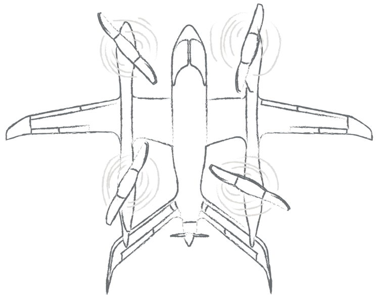A sketch of VTOL with rotors
