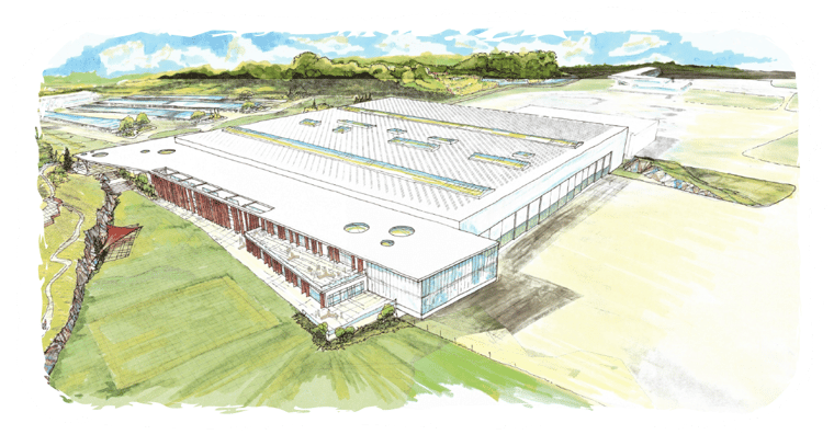 A sketch of BETA's production facility